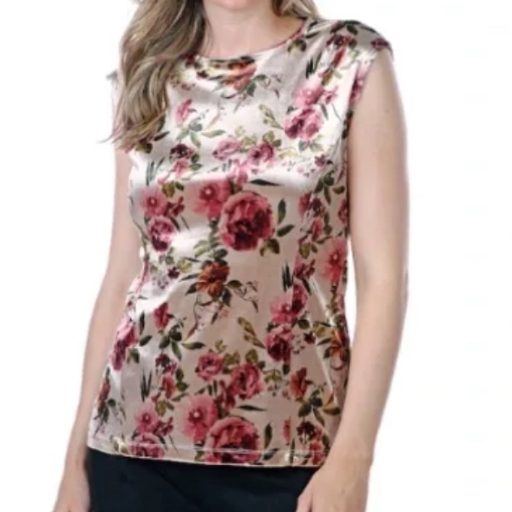 Guillaume Velvet Stretch Floral Shell